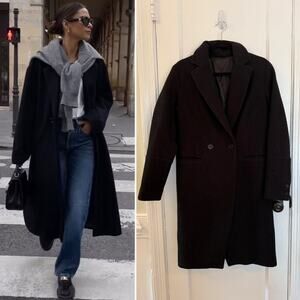 Black Boucle Coat XS/S